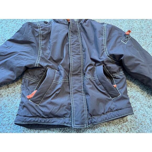 Mini Boden Winter Coat, Boys size 2T-3T, Brown & Orange - Picture 7 of 10